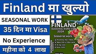 how to apply finland work visa from nepal | how to apply finland seasonal visa from Nepal