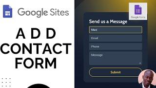 So fügen Sie ein Kontaktformular zu Google Sites hinzu