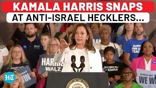 Kamala Harris Shuts Down Anti-Israel Hecklers in Detroit Rally; 'If You Want Trump to Win…’ | Watch