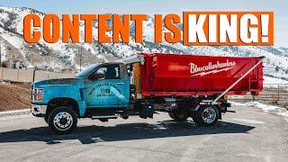 Content is King! Here's how we create videos for my dumpster rental business.