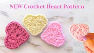 Quick & Easy Crochet Heart Applique | Unique New Pattern