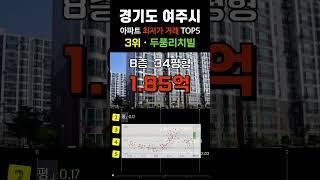 여주시에서 가장 싼 아파트 5곳입니다. 경기도 여주 APT 최근 거래중 최저가 순위 탑5 #급매 #부동산 #갭투자 #분양가 #급매물 #전세가