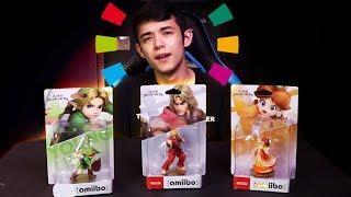 Smash Bros Ultimate Wave 3 Amiibo Unboxing + Review! Ken, Young Link & Daisy!