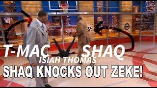 Inside the NBA: T-Mac and Shaq Demonstrate Pick n Roll, Shaq Knocks Down Isiah Thomas! (04.09.2015)