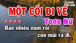 Một Cõi Đi Về karaoke Tone Nữ Nhạc Sống 2023