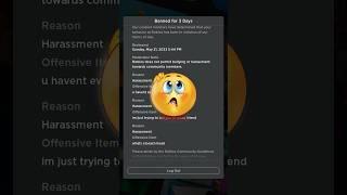 I Got BANNED On ROBLOX…