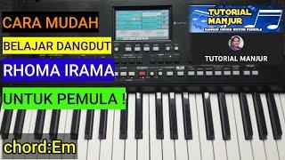 CARA BELAJAR INTRO LAGU DANGDUT MALAM TERAKHIR RHOMA IRAMA PEMULA