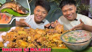 NGAHEI THONGBA MUKBANGIMOINU 2025  ||PANGASUIS FISH CURRY MUKBANG || YONGCHAK EROMBA HAORE 