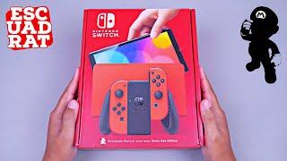 Unboxing Nintendo Switch OLED Mario Red Edition English