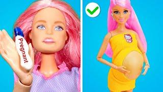 Barbie Está Embarazada! HACKS DE MUÑECAS RICAS vs POBRES || Gadgets Increíbles & Artesanías Geniales