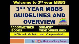 3rd year MBBS overview | 3rd year Guidelines | Medicos study corner Guide|MBM