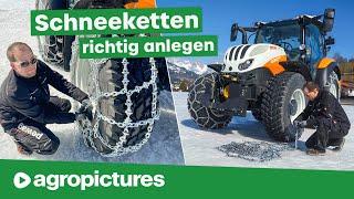 Schneeketten montieren beim Traktor – So wird's richtig gemacht | Agropictures Wissen