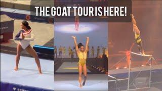 Simone Biles & Olympic gymnasts shows their skills at the 2024 Gold Over America Tour