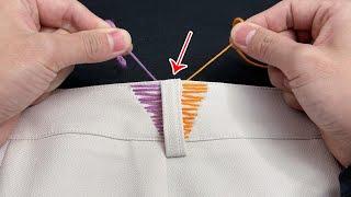 Too Loose Waist? Tailor's Easy Trick to Fix It ! ウエストが大きすぎる？老裁縫師の簡単な解決法！허리 너무 커? 노재봉사가 알려주는 간단한 방법