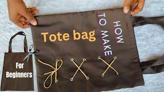 How to make a perfect linned tote bag at home/Start your own tote bag buisness at home.