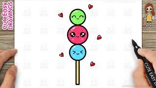 How to Draw a Cute Lollipop Simple & Easy for Kids