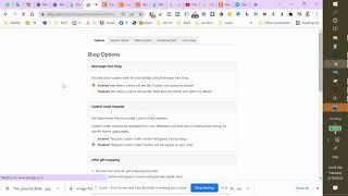 Removing Gift Message options in Etsy hop - Etsy tips