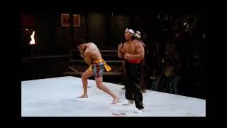 Bloodsport Chong li casse le tibia de Suan paredes