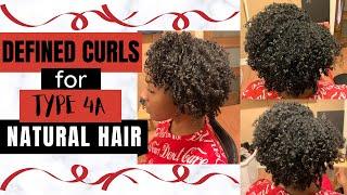 HOW TO ACHIEVE DEFINED NATURAL CURLS | 4A HAIR