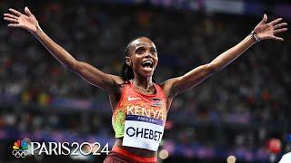 Beatrice Chebet adds a SECOND gold medal in Paris with 10,000m victory | Paris Olympics | NBC Sports