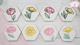 Técnica para decorar galletas con Royal Icing I Roundhouse Silhouette Cookies - Priscila's Cookies