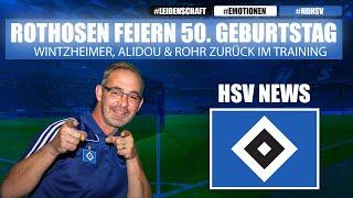 HSV Fanclub Rothosen feiern 50. Geburtstag | Wintzheimer Alidou Rohr im Training |  HSV NEWS