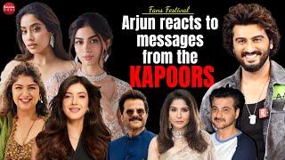 Arjun Kapoor REACTS to messages from Anshula, Janhvi, Khushi, Shanaya, Anil, Maheep & Sanjay Kapoor