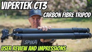 Vipertek CT3 Carbon Fibre Tripod Review || Hunting / Shooting & Heavy Camera Tripod