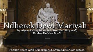 Ndherek Dewi Mariyah (Lyric Video) - Choir oleh Pemazmur St.Laurensius