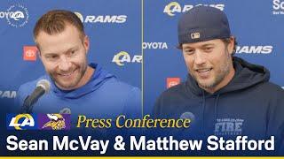 Sean McVay & Matthew Stafford Postgame Press Conference Following Wild Card Win Over Vikings