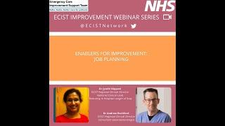 ECIST Improvement Webinar Series - Job Planning