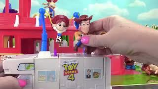 Toy Story Characters Woody And Buzz Play With RV | Fun Videos For Kids