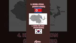 Countries in East Asia #shorts #ytshorts #eastasia