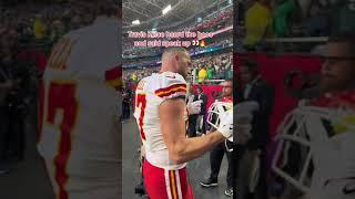 Travis Kelce embraces the boos  #shorts #Superbowl #NFL #Chiefs #Kelce