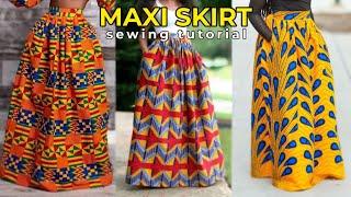 Gathered Maxi Skirt Tutorial | How To Sew A Maxi Skirt (No Sewing Pattern Needed) | @sewquaint