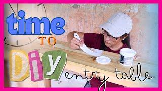 DIY Entryway Table| DIY ENTRYWAY MAKEOVER | Small Entry table Decorating Ideas