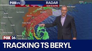 Tropical Storm Beryl: Update on path, expected Texas landfall