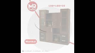 کمد و فایل و ویترین اداری و کتابخانه چوبی مدل Marshal - مستر صندلی - mr_sandali