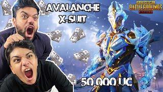 Most Expensive Glacier Suit In PUBG Mobile | 50,000 UC | Avalanche X-Suit MAXED !!!