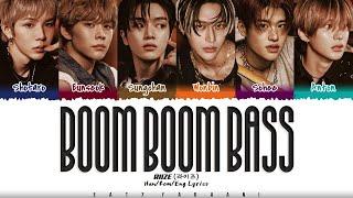 RIIZE (라이즈) - 'Boom Boom Bass' Lyrics [Color Coded_Han_Rom_Eng]