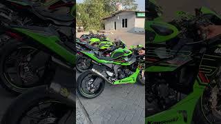 2024 Kawasaki ZX6R modified Wrigley full-section exhaust pipe, can this sound reach your ears?  