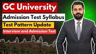 GC University Admissions 2024 | Admission Test Syllabus and Preparation | LearnUp Pakistan