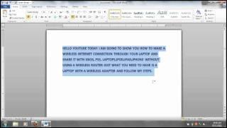 How to make a wireless connection without using a wireless router