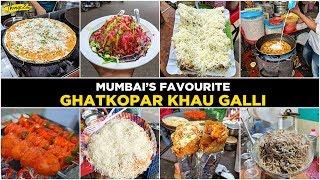Ghatkopar Khau Galli, Mumbai | Indian Street Food 2019 | Dosa, Sandwich, Gola & more