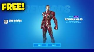 How to get IRON MAN MK 45 Skin for FREE in Fortnite