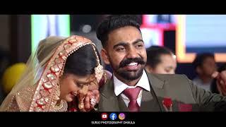 Wedding Highlight of NRI || Harman & Gurvinder || Suraj Films & Photography Dhaula ||