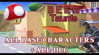 Extra large taunts: All base characters + all DLC! (Smash Ultimate)