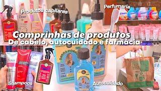 VLOG COMPRINHAS DE PRODUTOS DE CABELO E AUTOCUIDADO️ farmácia, produtos de cabelo, perfumaria