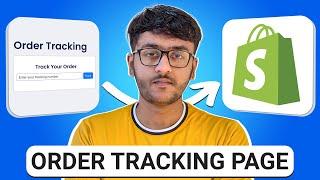 How To Add Order Tracking Page On Shopify (2024) - Quick Tutorial