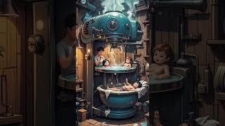 Tiny Spa Inside a Coffee Machine! Relaxation at Espresso Level